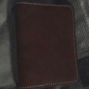 Speckled fawn Leather Travelers Journal.  Passport size.